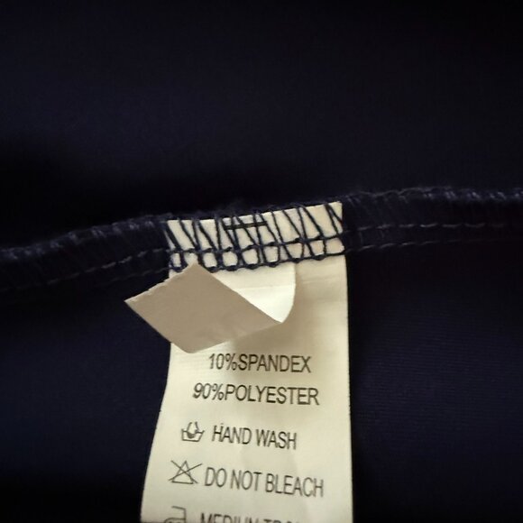 Strapless Navy Blue Long Dress, Size Medium - Picture 4 of 6